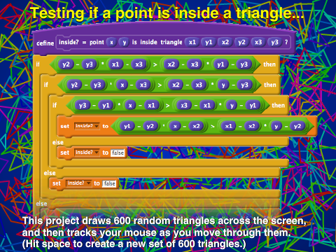 UPDATED: Test if point in triangle