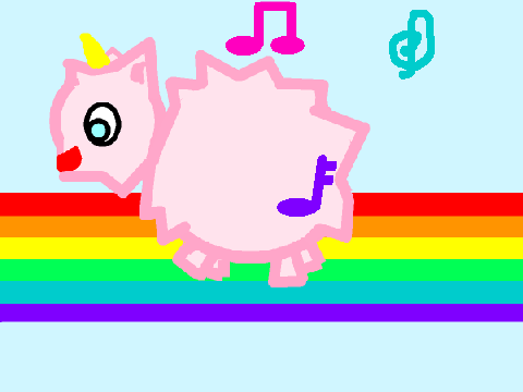 Pink fluffy unicorn