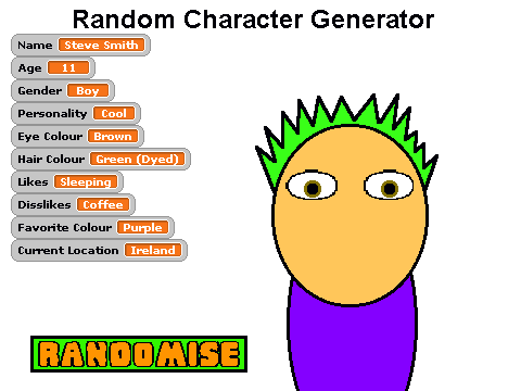 Random Character Generator!