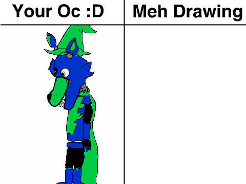 Draw Your oc! And i'll try to draw it in meh art style  remix