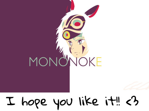 For @WarriorRogue (San) --- Princess Mononoke