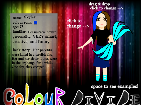 Colour Divide RPG bio template to remix! remix