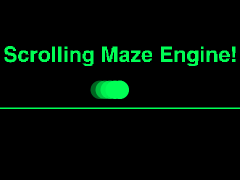 Simple Scrolling Maze Engine