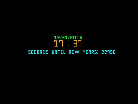New year countdown