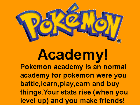 Pokemon academy