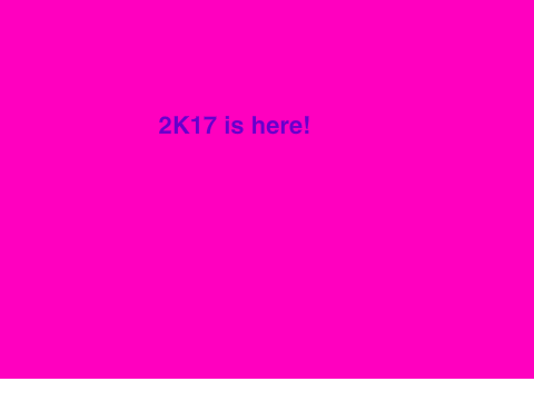 Happy new year!