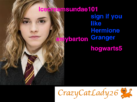 Remix and sign if you love Hermione Granger! remix remix