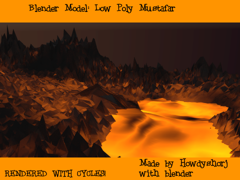 Blender model: Low Poly Mustafar