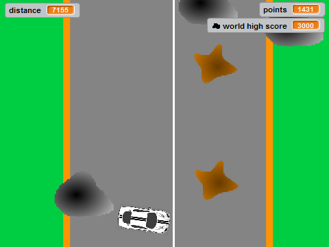 retro race game