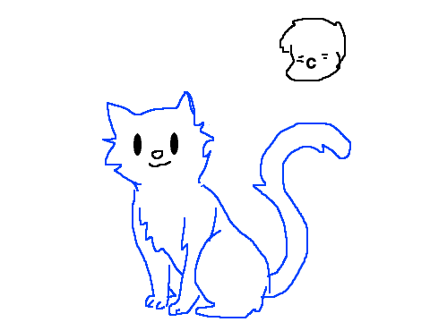 My poor attempt at drawing cats