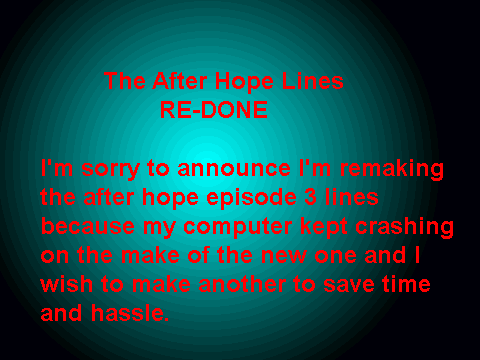The after hope lines redone