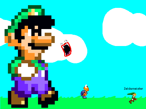 add yourself running from giant luigi[1][1]