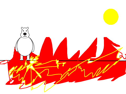 Barry the bear fights global warming