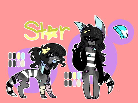 Fursona Ref/drawing