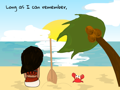 Moana - How Far I'll Go w/ Lyrics 