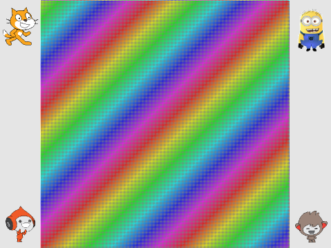 1 Line Challenge- Rainbow Weave