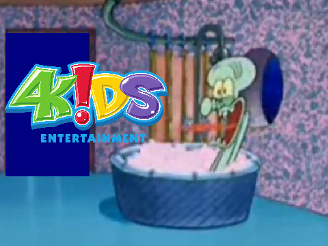 Squidward's reaction to the 4Kids Logo