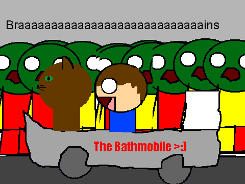 Add yourself to the bathmobile escaping zombies(1)