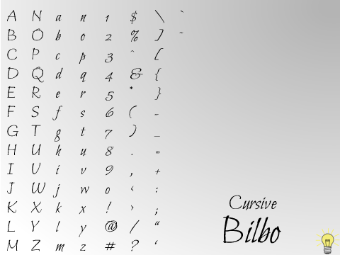 Font Upload: Bilbo