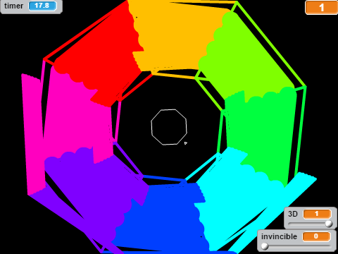 Scratch Hexagon - Surreal waves but read instructions