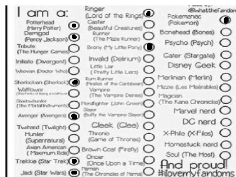 SHARE YOUR FANDOMS!!!!!!!! remix