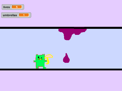 green monster,purple slime 
