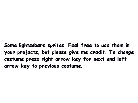 Lightsabers