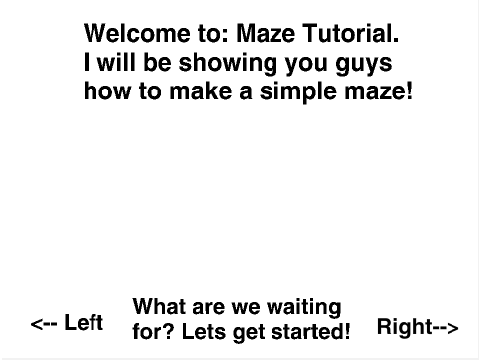 Maze Tutorial