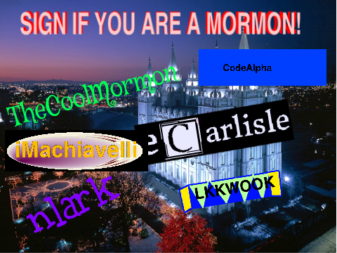 SIGN IF YOU ARE A MORMON! remix remix remix remix remix