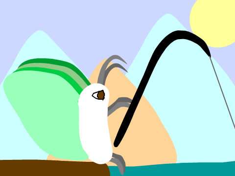 A Fishing Moth