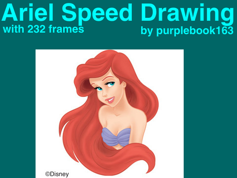 Ariel Speed Drawing | 232 Frames