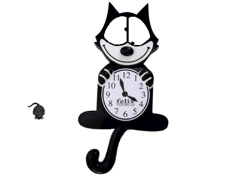 felix the cat clock