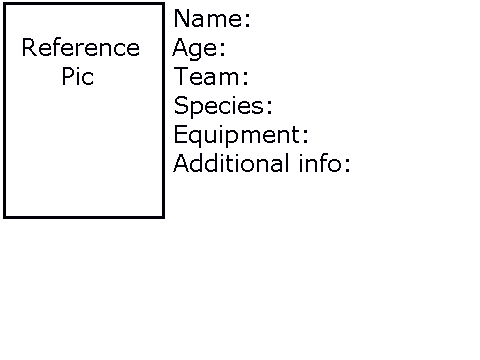 Character fill out sheet!