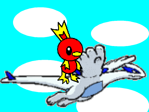 Add yourself riding on Lugia [1]