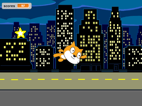 Cat and stars