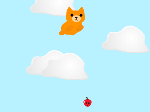 Flying 3D Kitten