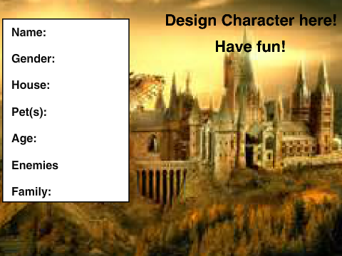 Hogwarts Student Bio Templete
