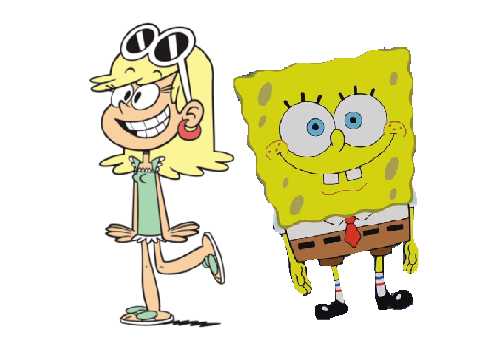 Leni as SpongeBob