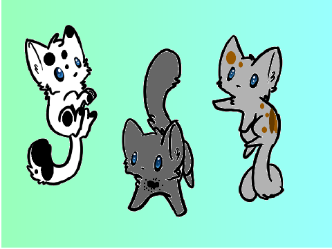 Darkheart and her littermates