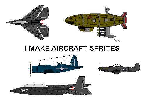 I make Aircraft Sprites!!!