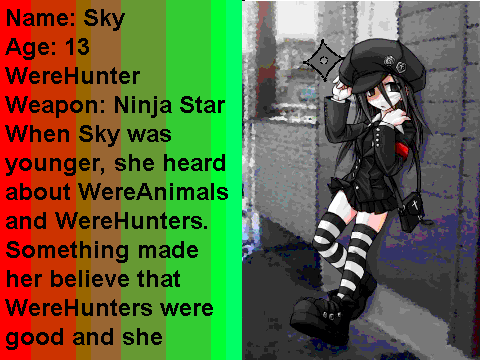 Sky's bio for Beast Within RPG