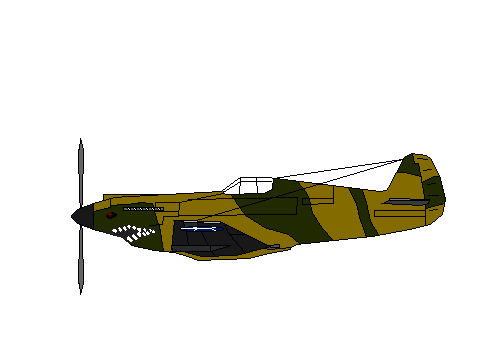 WWII Tiger Plane Sprite for PooPo
