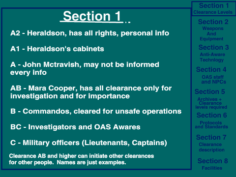 Super Hero RP - OAS Operation Manual