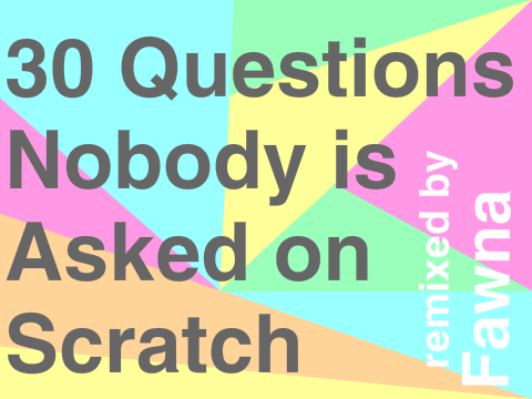 30 Questions Nobody Is Asked On Scratch remix