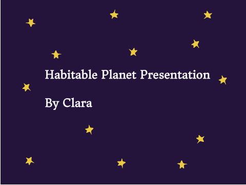 Habitable Planet Presentation