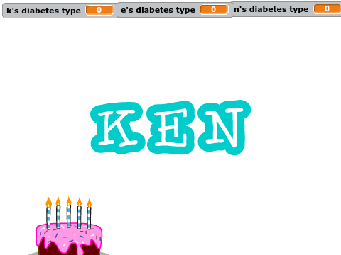 My name but they get diabetes