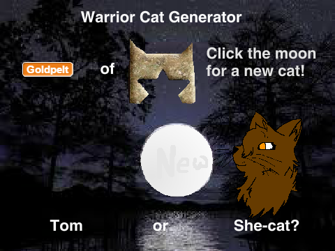 Warrior Cat Generator