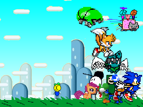 Add yourself running from a GIGANTIC ball!! X_X remix remix remix remix remix remix