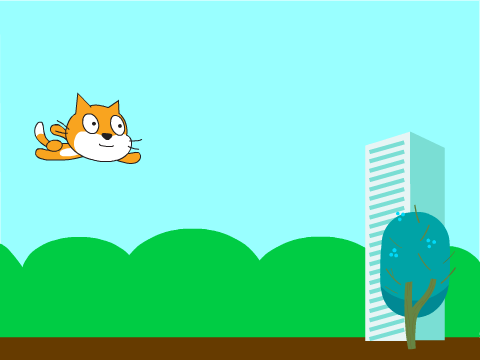 cat flies