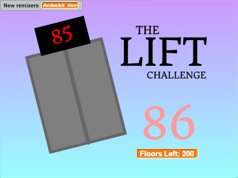 The Lift Challenge for 200 Floors: Floor 86